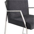 Polygon Metal Dining Chair in Dark Gray