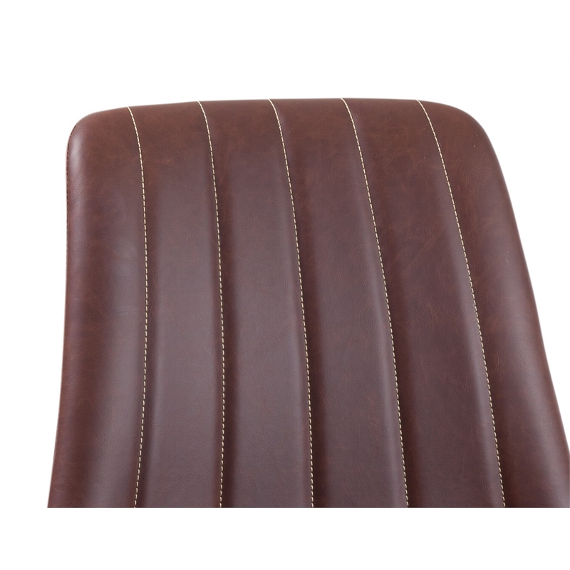 Dylan Black and Brown Metal Side Chair