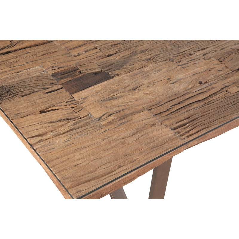 Cambria Reclaimed Wood Dining Table in Brown