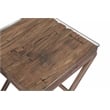 Cambria Reclaimed Wood End Table in Brown