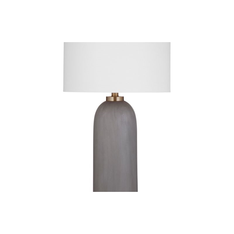 Azalea Metal Table Lamp in Gray Cement Finish