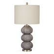 Jed Metal Table Lamp in Dark Gray and Cream