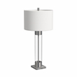 Tennison Glass Table Lamp in Brushed Nickel Finish