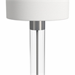 Tennison Glass Table Lamp in Brushed Nickel Finish