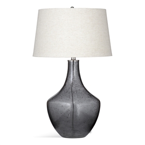 Caitlin Table Lamp in Gray Glass