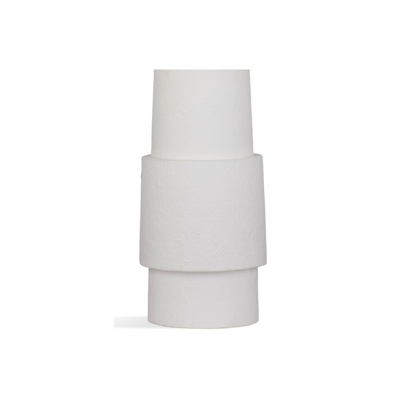 Valdivia Resin Table Lamp in White Cement Finish