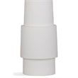 Valdivia Resin Table Lamp in White Cement Finish