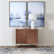 Valdivia Resin Table Lamp in White Cement Finish
