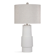 Valdivia Resin Table Lamp in White Cement Finish