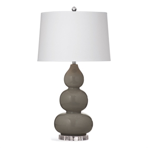 Hawley Ceramic Table Lamp in Gray