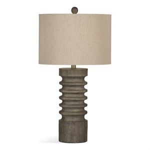Langdon Resin Table Lamp in Brown