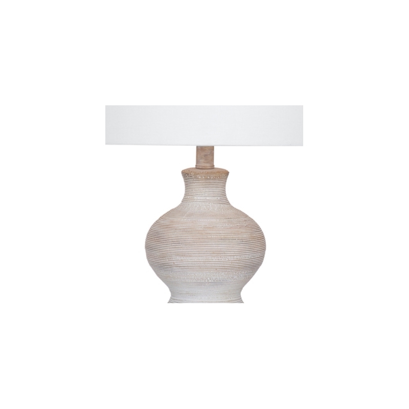 Sandy Table Lamp in White Ceramic