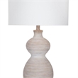 Sandy Table Lamp in White Ceramic