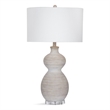 Sandy Table Lamp in White Ceramic