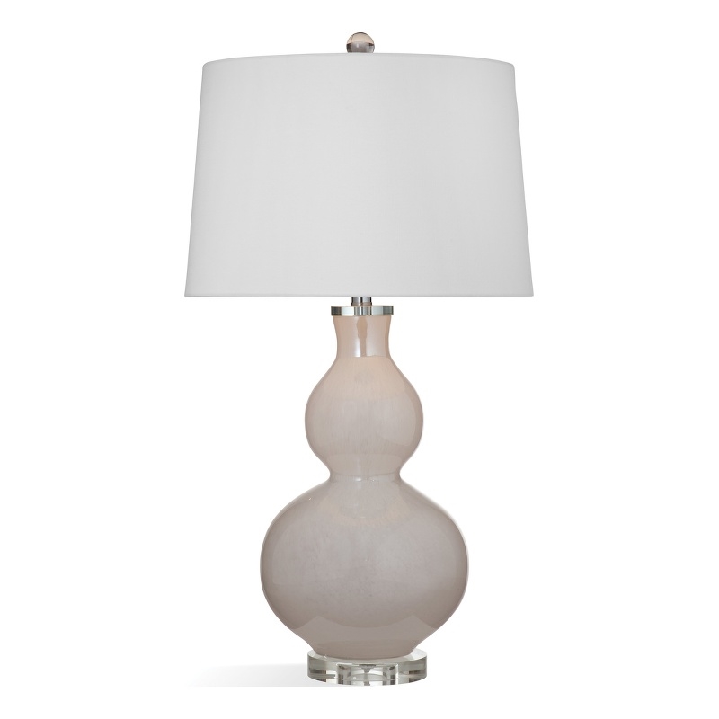 Thayer Table Lamp in White Glass