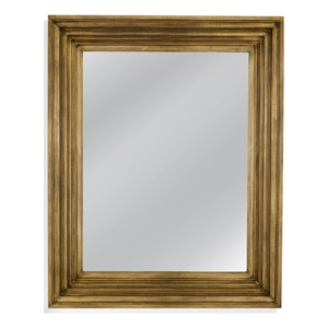 Dankworth Engineered Wood Wall Mirror in Brass Clad