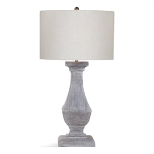 Derek Table Lamp in Gray Wood