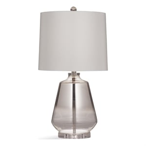 Adara Table Lamp in Silver Art Glass