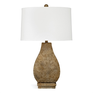 booker table lamp in brown metal