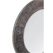Hunter Engineered Wood Round Mirror in Brown