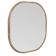 Richards Wall Mirror in Brown Wood Frame