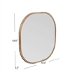 Richards Wall Mirror in Brown Wood Frame