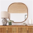 Richards Wall Mirror in Brown Wood Frame