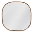 Richards Wall Mirror in Brown Wood Frame