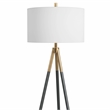 Rowe Floor Lamp in Black Metal