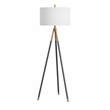 Rowe Floor Lamp in Black Metal