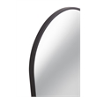Oval Wall Mirror in Black Metal Frame by Bassett Mirror