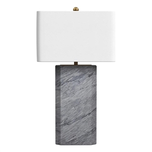Leed Table Lamp in Gray Marble