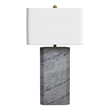 Leed Table Lamp in Gray Marble