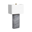 Leed Table Lamp in Gray Marble