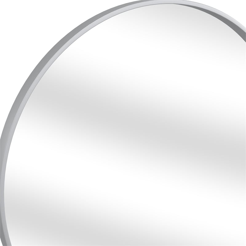 Portia Wall Mirror in Silver Metal