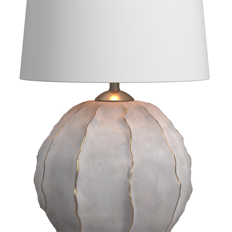 Annapurna Table Lamp in Gray Resin