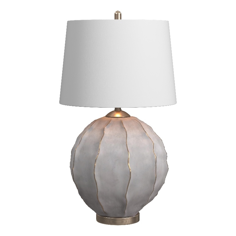 Annapurna Table Lamp in Gray Resin