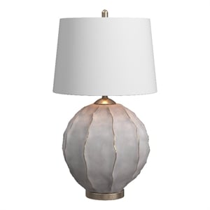 annapurna table lamp in gray resin