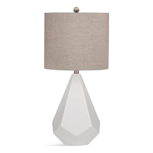 Delaney White Ceramic Table Lamp