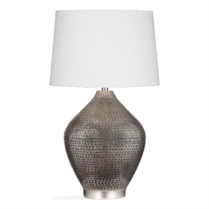 lyndler gray metal table lamp