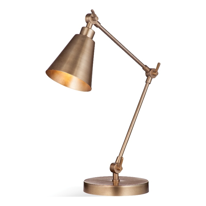 Del Norte Gold Metal Table Lamp