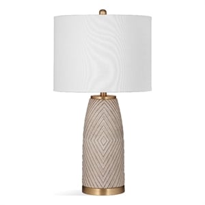 becky gray resin table lamp