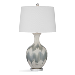 briony white ceramic table lamp