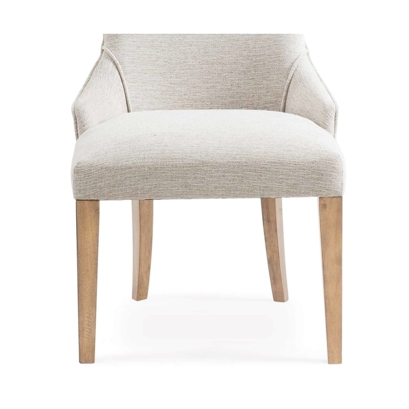 Bambach Wood Parsons Chair in Off White