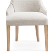 Bambach Wood Parsons Chair in Off White