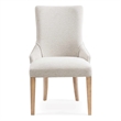 Bambach Wood Parsons Chair in Off White