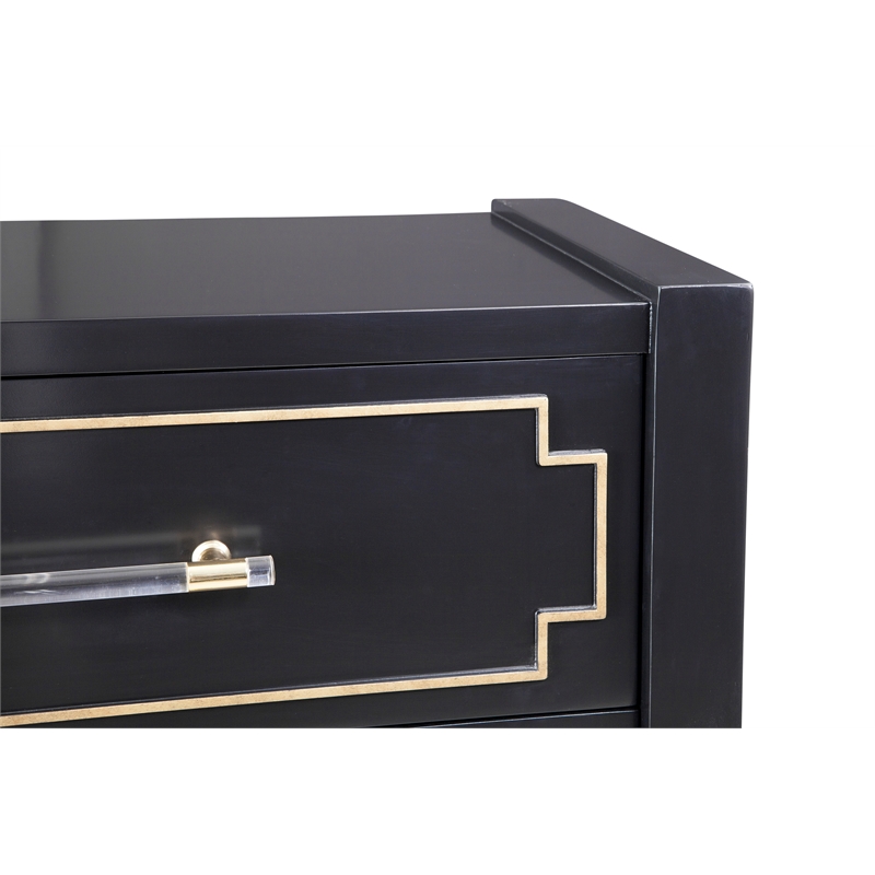 Lowery Hall Chest in Black Wood