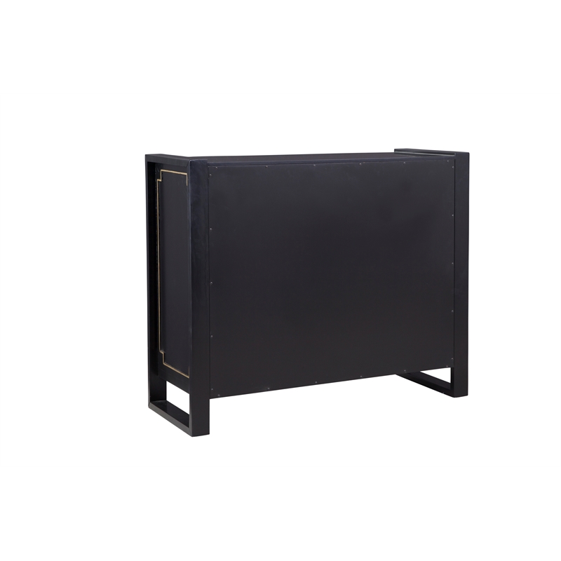 Lowery Hall Chest in Black Wood