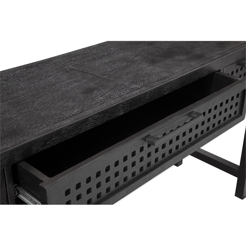 Pentak Console Table in Black Wood