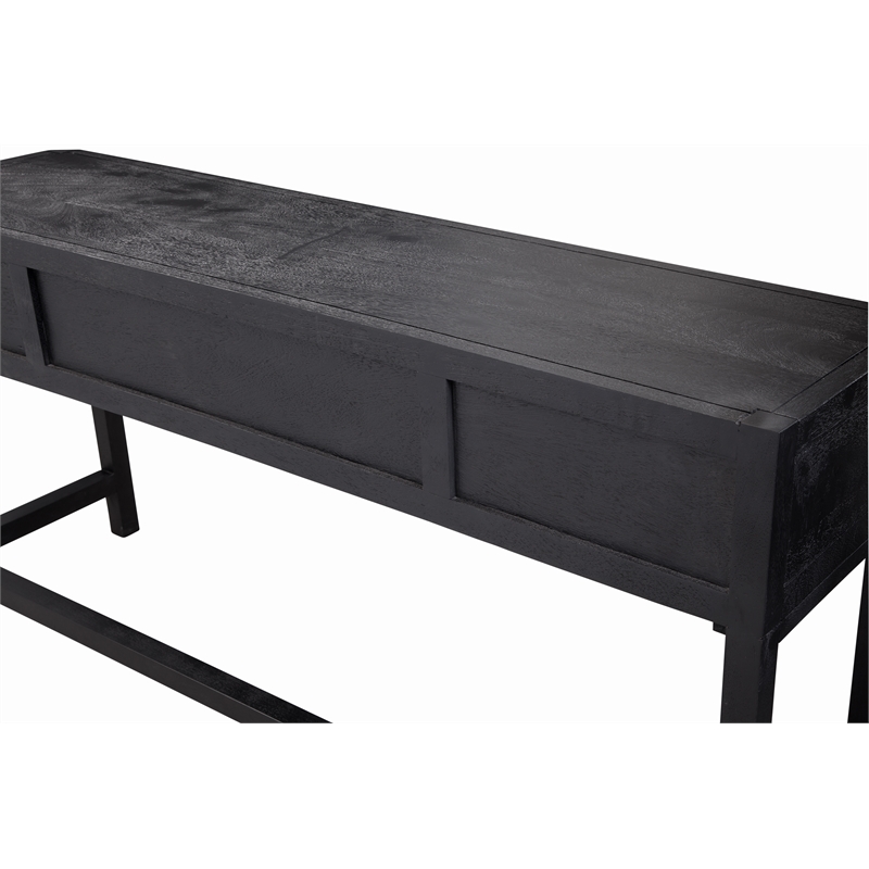 Pentak Console Table in Black Wood